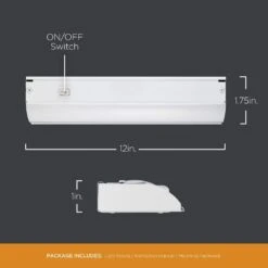 ProWire Direct Wire 12 In. LED White Under Cabinet Light -Lamp Parts white ultra prograde under cabinet bar lights 64764 t1 40 1000