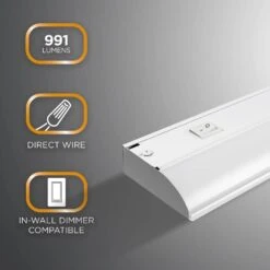 ProWire Direct Wire 24 In. LED White Under Cabinet Light -Lamp Parts white ultra prograde under cabinet bar lights 64766 t1 c3 1000