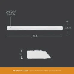 ProWire Direct Wire 36 In. LED White Under Cabinet Light -Lamp Parts white ultra prograde under cabinet bar lights 64767 t1 40 1000