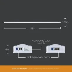 EZ Link Linkable Plug-in 48 In. LED White Under Cabinet Light -Lamp Parts white ultra prograde under cabinet bar lights 64989 t1 40 1000