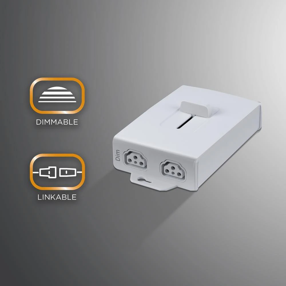 18 In. Plug-In White Integrated LED Under Cabinet Light, Bundled With ProLink In-Line Module (Sliding Dimmer) 5 18 In. Plug-In White Integrated LED Under Cabinet Light, Bundled With ProLink In-Line Module (Sliding Dimmer) - Image 3