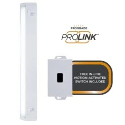 24 In. Plug-In White Integrated LED Under Cabinet Light, Bundled With ProLink In-Line Module (Motion Sensing)