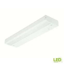 12 In. Hardwired White Integrated LED Under Cabinet Light -Lamp Parts white under cabinet bar lights mu02c450 12in 44 1000