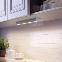 12 In. Hardwired White Integrated LED Under Cabinet Light -Lamp Parts white under cabinet bar lights mu02c450 12in 4f 1000