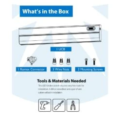UCB Series 21 In. Hardwired White Selectable Integrated LED Under Cabinet Light -Lamp Parts white under cabinet bar lights ucb121snwh c3 1000