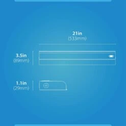 UCB Series 21 In. Hardwired White Selectable Integrated LED Under Cabinet Light -Lamp Parts white under cabinet bar lights ucb121snwh fa 1000