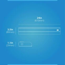 UCB Series 24 In. Hardwired White Selectable Integrated LED Under Cabinet Light -Lamp Parts white under cabinet bar lights ucb124snwh fa 1000