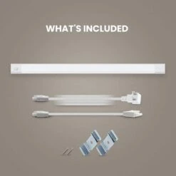 24 In. Plug-In White Integrated LED Linkable Under Cabinet Light, Soft White 3000K 16 24 In. Plug-In White Integrated LED Linkable Under Cabinet Light, Soft White 3000K -Lamp Parts white under cabinet bar lights ucl24 3k hd c3 1000
