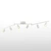 Shura 6-Head LED Swivel Track Light, Directional Spot Lights, Dimmable - White -Lamp Parts white vidalite track lighting kits ce1009226 64 1000