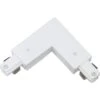 White "L" Connector (90) For 120-Volt 2-Circuit/1-Neutral Track Systems