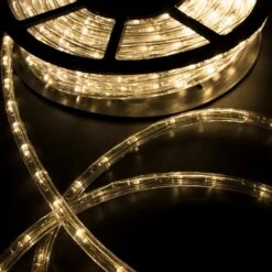 Outdoor 50 Ft. 110-Volt Plug-In Warm White Integrated LED Light Color Changing Rope Light -Lamp Parts white walsport rope lights usli1001ww 1f 1000