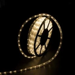 Outdoor 50 Ft. 110-Volt Plug-In Warm White Integrated LED Light Color Changing Rope Light -Lamp Parts white walsport rope lights usli1001ww 44 1000