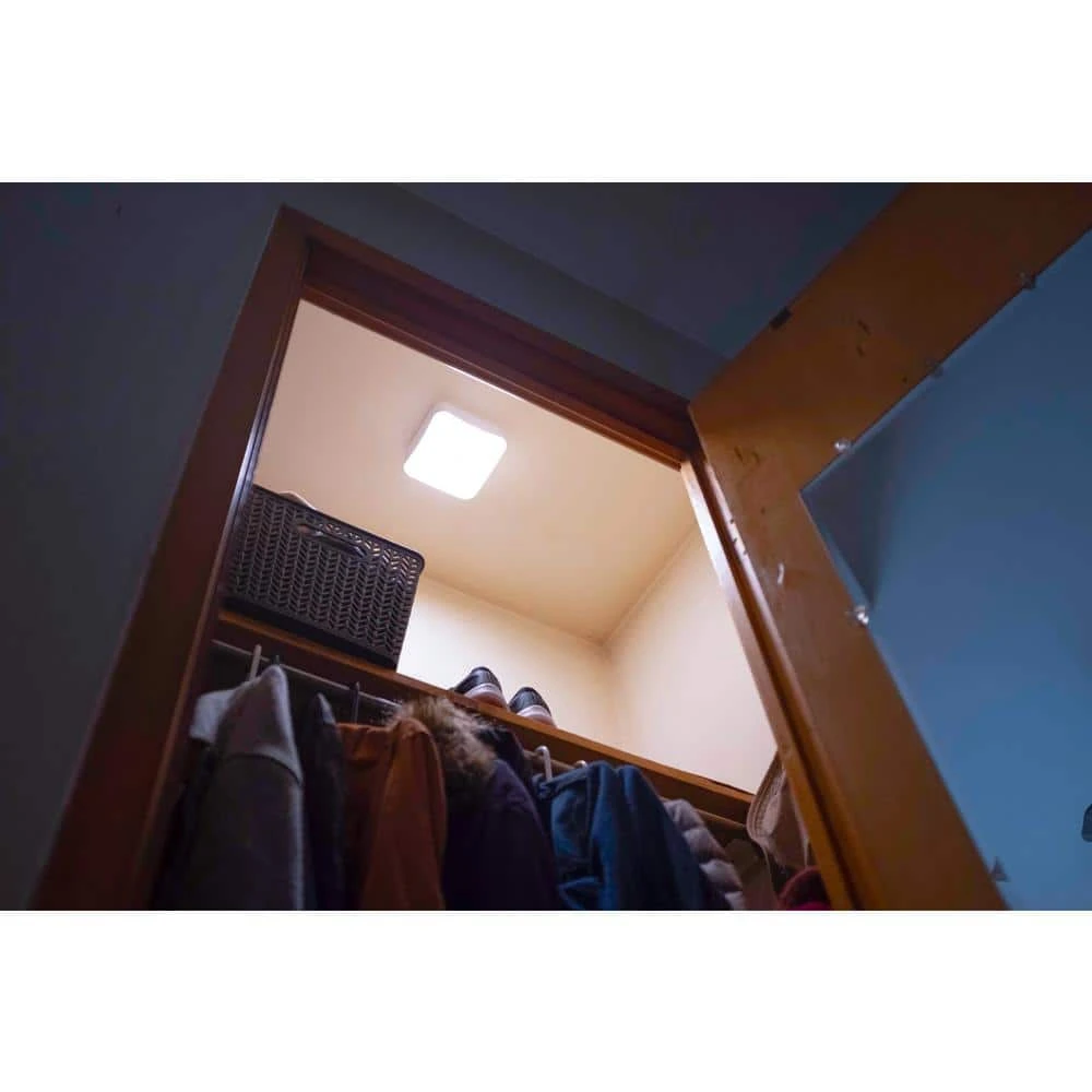 Battery Operated LED White Ceiling Puck Light With Adjustable White And Dual Activation 6 Battery Operated LED White Ceiling Puck Light With Adjustable White And Dual Activation - Image 4