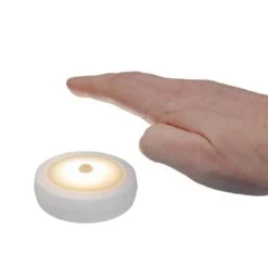 Motion Activated Adjustable LED White Puck Light (2-Pack) -Lamp Parts white westek puck lights bl pmtn w2 44 1000