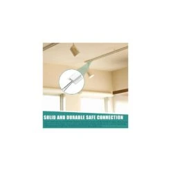 2 Ft. White Single Circuit Floating Canopy Connector Track Lighting Rail H Type 3-Wire 2 Pack Adjustable Accessories 15 2 Ft. White Single Circuit Floating Canopy Connector Track Lighting Rail H Type 3-Wire 2 Pack Adjustable Accessories -Lamp Parts white yichuhaoxi track lighting rails 23127fph033 1f 1000