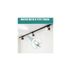 2 Ft. White Single Circuit Floating Canopy Connector Track Lighting Rail H Type 3-Wire 2 Pack Adjustable Accessories 16 2 Ft. White Single Circuit Floating Canopy Connector Track Lighting Rail H Type 3-Wire 2 Pack Adjustable Accessories -Lamp Parts white yichuhaoxi track lighting rails 23127fph033 44 1000