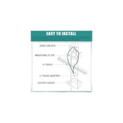 2 Ft. White Single Circuit Floating Canopy Connector Track Lighting Rail H Type 3-Wire 2 Pack Adjustable Accessories 14 2 Ft. White Single Circuit Floating Canopy Connector Track Lighting Rail H Type 3-Wire 2 Pack Adjustable Accessories -Lamp Parts white yichuhaoxi track lighting rails 23127fph033 4f 1000