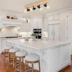 EGLO Kingswood 24.80 In. Wood/Black Incandescent Track Lighting Kit -Lamp Parts wood black eglo track lighting kits 98114a 1d 1000