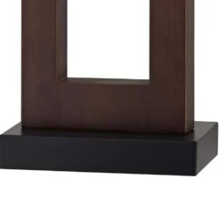 Montgomery 30 In. Wood Grain Color Mid-Century Dimmable Metal Bedroom Bedside Desk Tall Table Lamps USB Port Set Of 2 -Lamp Parts wood grain color solid wood maxax table lamps t106 wg 44 1000