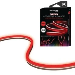 Xtreme Red 6.5 Ft. Neon-LED Strip, Bendable/Durable, Make Unique And Colorful Words, Phrases And Shapes To Illuminate Any Space