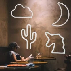 Xtreme White 6.5 Ft. Neon-LED Strip, Bendable/Durable, Make Unique And Colorful Words, Phrases And Shapes To Illuminate -Lamp Parts xtreme wall light panels xlb7 1054 wht 4f 1000