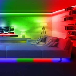 Xtreme 3.2 Ft. Color-Changing Flow LED Strip Lights, Flashing Modes, Device Backlighting, Kitchen, Bedroom, Remote Control, USB -Lamp Parts xtreme wall light panels xlb7 1056 rgb 1f 1000