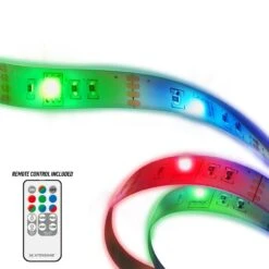 Xtreme 3.2 Ft. Color-Changing Flow LED Strip Lights, Flashing Modes, Device Backlighting, Kitchen, Bedroom, Remote Control, USB -Lamp Parts xtreme wall light panels xlb7 1056 rgb 44 1000