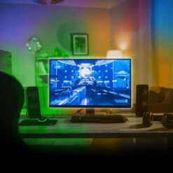 Xtreme 12 Ft. Multi-Color LED Strip, Customizable With Remote, 16 Color And 4 Modes, Ideal For Device Backlighting -Lamp Parts xtreme wall light panels xlb7 1065 blk 44 1000