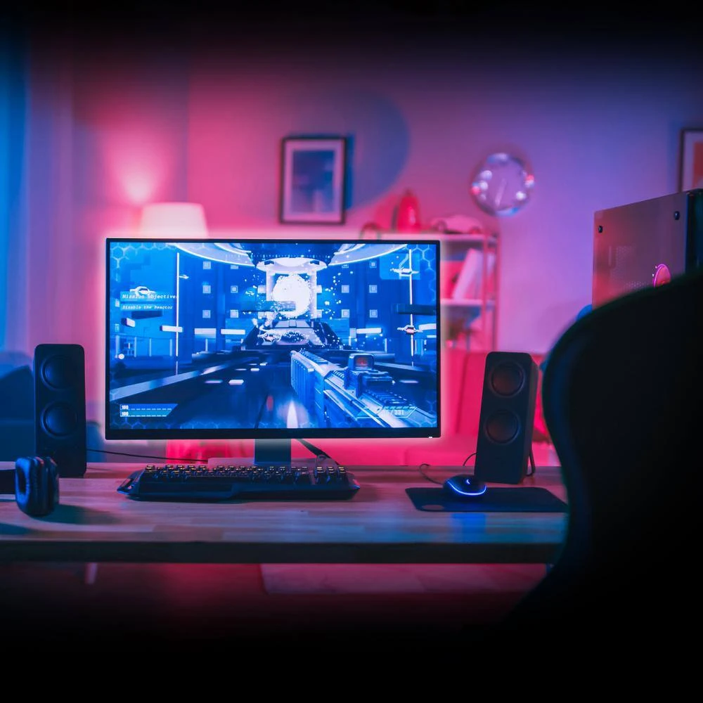 Xtreme 6 Ft. Multi-Color LED Strip, Customizable With Remote, 16 Color And 4 Modes, Ideal For Device Backlighting 7 Xtreme 6 Ft. Multi-Color LED Strip, Customizable With Remote, 16 Color And 4 Modes, Ideal For Device Backlighting - Image 5