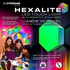 Xtreme Hexalite Tough Light 2-Piece Set, 11 Color Options, Connect For Fun Shapes/Patterns 11 Xtreme Hexalite Tough Light 2-Piece Set, 11 Color Options, Connect For Fun Shapes/Patterns -Lamp Parts xtreme wall light panels xlb7 1077 2pk 1f 1000