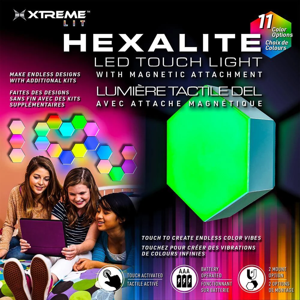Xtreme Hexalite Tough Light 2-Piece Set, 11 Color Options, Connect For Fun Shapes/Patterns 6 Xtreme Hexalite Tough Light 2-Piece Set, 11 Color Options, Connect For Fun Shapes/Patterns - Image 4
