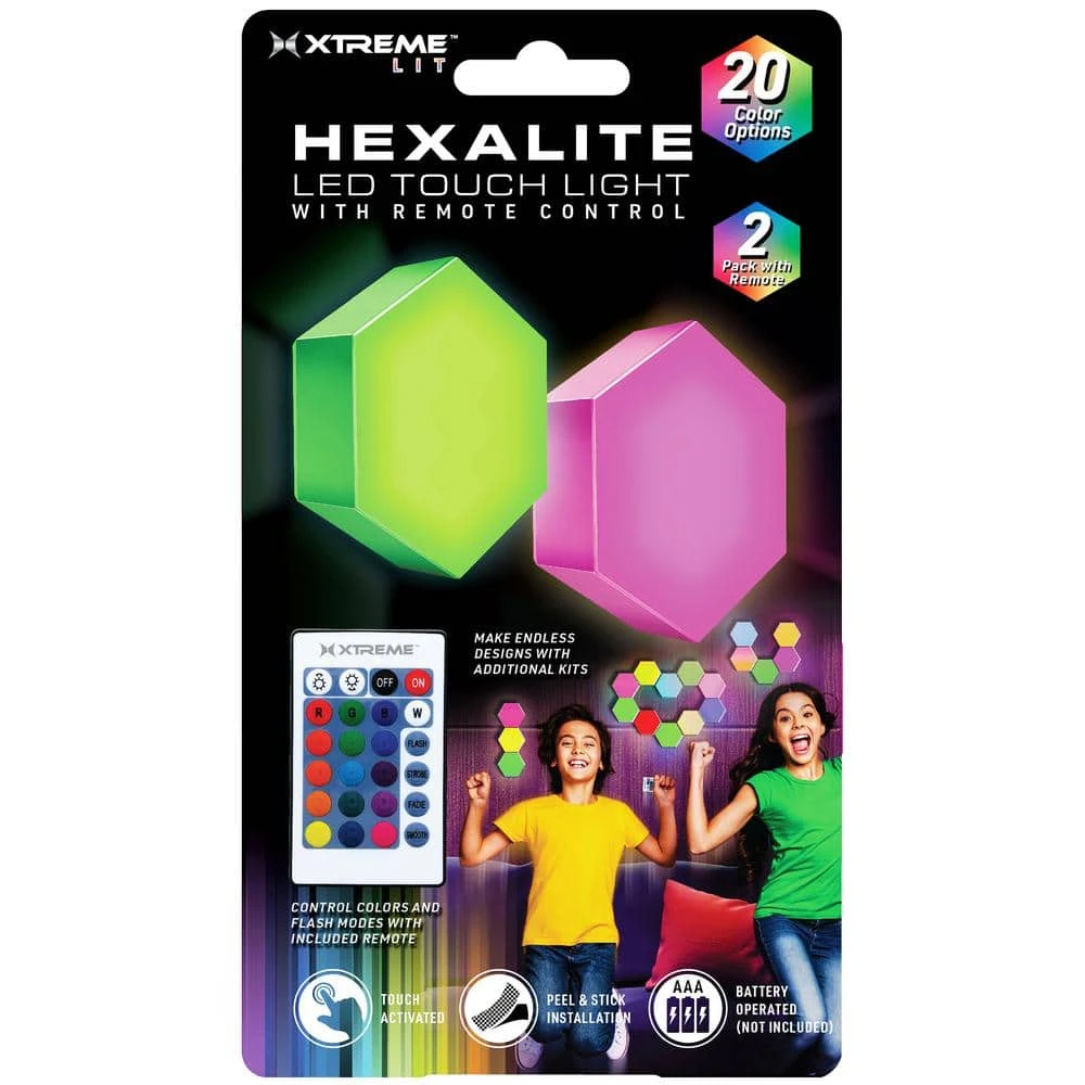 Xtreme Hexalite Tough Light 2-Piece Set, 11 Color Options, Connect For Fun Shapes/Patterns 3 Xtreme Hexalite Tough Light 2-Piece Set, 11 Color Options, Connect For Fun Shapes/Patterns
