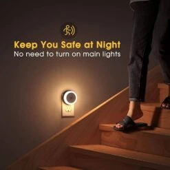 0.6-Watt Black 3000K Warm White Plug-In Light Sensing Integrated LED Night Light Bulb For Baby, Stair, Hallway (4-Pack) 12 0.6-Watt Black 3000K Warm White Plug-In Light Sensing Integrated LED Night Light Bulb For Baby, Stair, Hallway (4-Pack) -Lamp Parts yansun night lights h brnl00102 4 4f 1000
