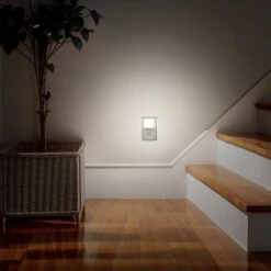 Plug-In Kids Night Light With Sensor, 5000K Super Bright For Nursery, Bedroom, Hallway, Auto On/Off (2-Pack) -Lamp Parts yansun night lights ha 110vgy00503 2ap3 76 1000