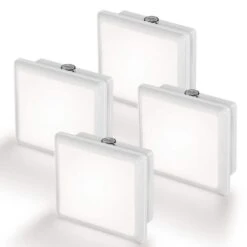 Plug-In Kids Night Light With Sensor, 5000K Super Bright For Nursery, Bedroom, Hallway, Auto On/Off (4-Pack)