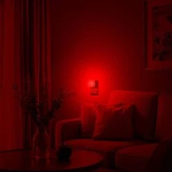 Plug-In Kids Night Light With Sensor, Red Night Light For Nursery, Bedroom, Hallway, Auto On/Off (2-Pack) -Lamp Parts yansun night lights ha 110vgy0050r 2ap3 fa 1000