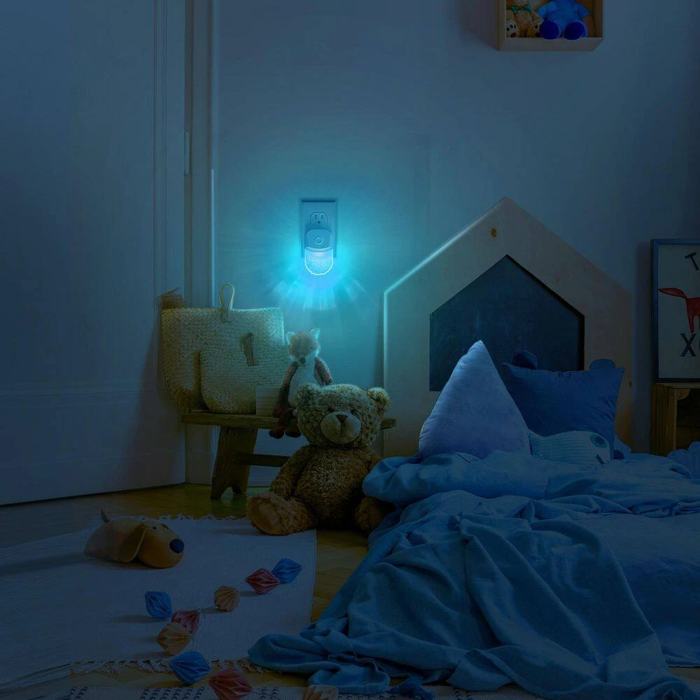 1-Light Acrylic 8-Color RGB Plug-In Night Light With Dusk To Dawn Sensor For Bathroom, Kids Room Decor (6-Pack) 8 1-Light Acrylic 8-Color RGB Plug-In Night Light With Dusk To Dawn Sensor For Bathroom, Kids Room Decor (6-Pack) - Image 6