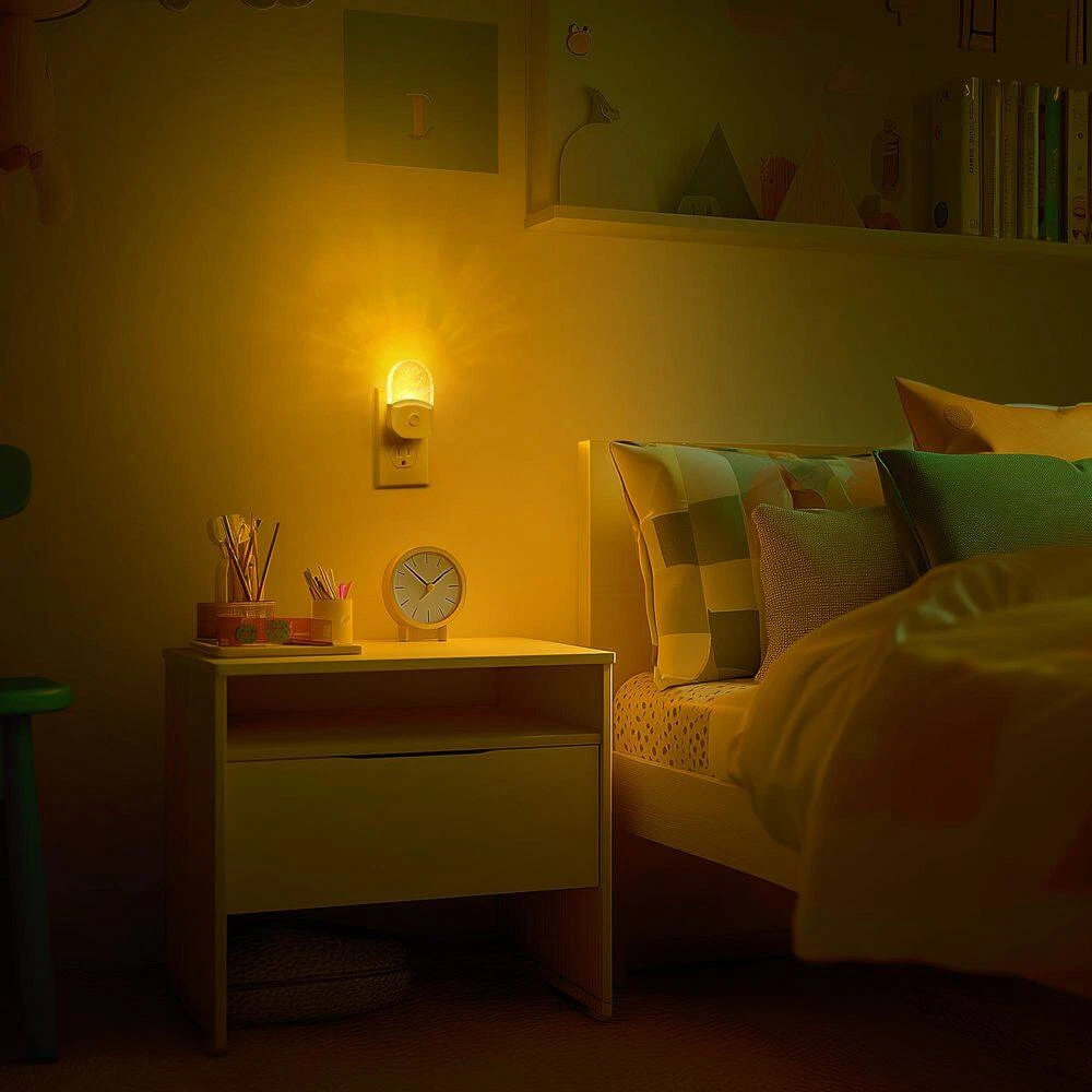 1-Light Acrylic 8-Color RGB Plug-In Night Light With Dusk To Dawn Sensor For Bathroom, Kids Room Decor (6-Pack) 9 1-Light Acrylic 8-Color RGB Plug-In Night Light With Dusk To Dawn Sensor For Bathroom, Kids Room Decor (6-Pack) - Image 7