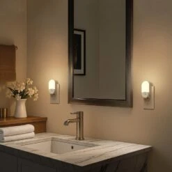 Motion Sensor Night Light Plug-In, 4-Pack, 3000K Warm White, Adjustable Brightness For Bathroom, Bedroom, Hallway 17 Motion Sensor Night Light Plug-In, 4-Pack, 3000K Warm White, Adjustable Brightness For Bathroom, Bedroom, Hallway -Lamp Parts yansun night lights ha gy03102us 4ap3 76 1000