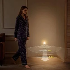 Motion Sensor Night Light Plug-In, 4-Pack, 3000K Warm White, Adjustable Brightness For Bathroom, Bedroom, Hallway 16 Motion Sensor Night Light Plug-In, 4-Pack, 3000K Warm White, Adjustable Brightness For Bathroom, Bedroom, Hallway -Lamp Parts yansun night lights ha gy03102us 4ap3 fa 1000