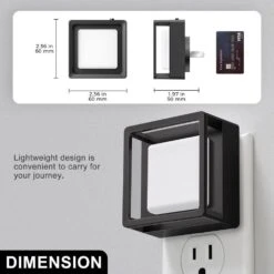 Purple Night Lights Dusk To Dawn Sensor, Adjustable Brightness For Bedroom, Bathroom, Hallway, Halloween, Party(4-Pack) -Lamp Parts yansun night lights ha gy033pus 4ap3 c3 1000