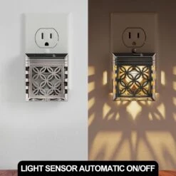 1-Light 3000K Plug-In Night Light With Dusk To Dawn Sensor Adjustable Brightness Nightlights For Hallway(4-Pack) -Lamp Parts yansun night lights ha gy05602us 4ap3 1f 1000