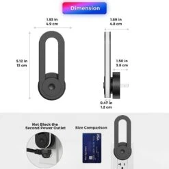 1-Light Rainbow RGB Oval Plug-In Night Light With Dusk To Dawn Sensor Night Lights For Kids Room,Holiday Gift (4-Pack) -Lamp Parts yansun night lights ha gy06209us 4ap3 c3 1000