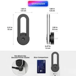 1-Light Rainbow RGB Oval Plug-In Night Light With Dusk To Dawn Sensor Night Lights For Kids Room,Holiday Gift (6-Pack) -Lamp Parts yansun night lights ha gy06209us 6ap3 c3 1000