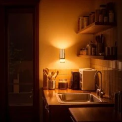 2-Pack Amber Plug-In Dimmable Night Lights, Auto On/Off Wall Nightlight For Bedroom, Hallway, 2000K, 0-100LM -Lamp Parts yansun night lights ha gy06307whus 2ap3 44 1000