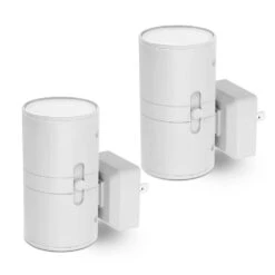 2-Pack Amber Plug-In Dimmable Night Lights, Auto On/Off Wall Nightlight For Bedroom, Hallway, 2000K, 0-100LM