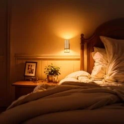 2-Pack Amber Plug-In Dimmable Night Lights, Auto On/Off Wall Nightlight For Bedroom, Hallway, 2000K, 0-100LM -Lamp Parts yansun night lights ha gy06307whus 2ap3 fa 1000