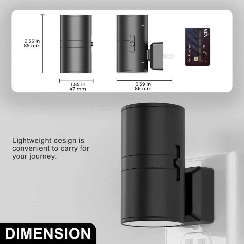 LED Red Night Light Plug In, Dimmable Sleep Aid Light W/ Sensor For Christmas, Bedroom, Hallway, Holiday Décor (2-Pack) 5 LED Red Night Light Plug In, Dimmable Sleep Aid Light W/ Sensor For Christmas, Bedroom, Hallway, Holiday Décor (2-Pack) - Image 3