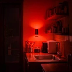 LED Red Night Light Plug In, Dimmable Sleep Aid Light W/ Sensor For Christmas, Bedroom, Hallway, Holiday Décor (4-Pack) -Lamp Parts yansun night lights ha gy063reus 4ap3 44 1000