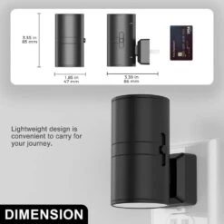 LED Red Night Light Plug In, Dimmable Sleep Aid Light W/ Sensor For Christmas, Bedroom, Hallway, Holiday Décor (4-Pack) -Lamp Parts yansun night lights ha gy063reus 4ap3 c3 1000